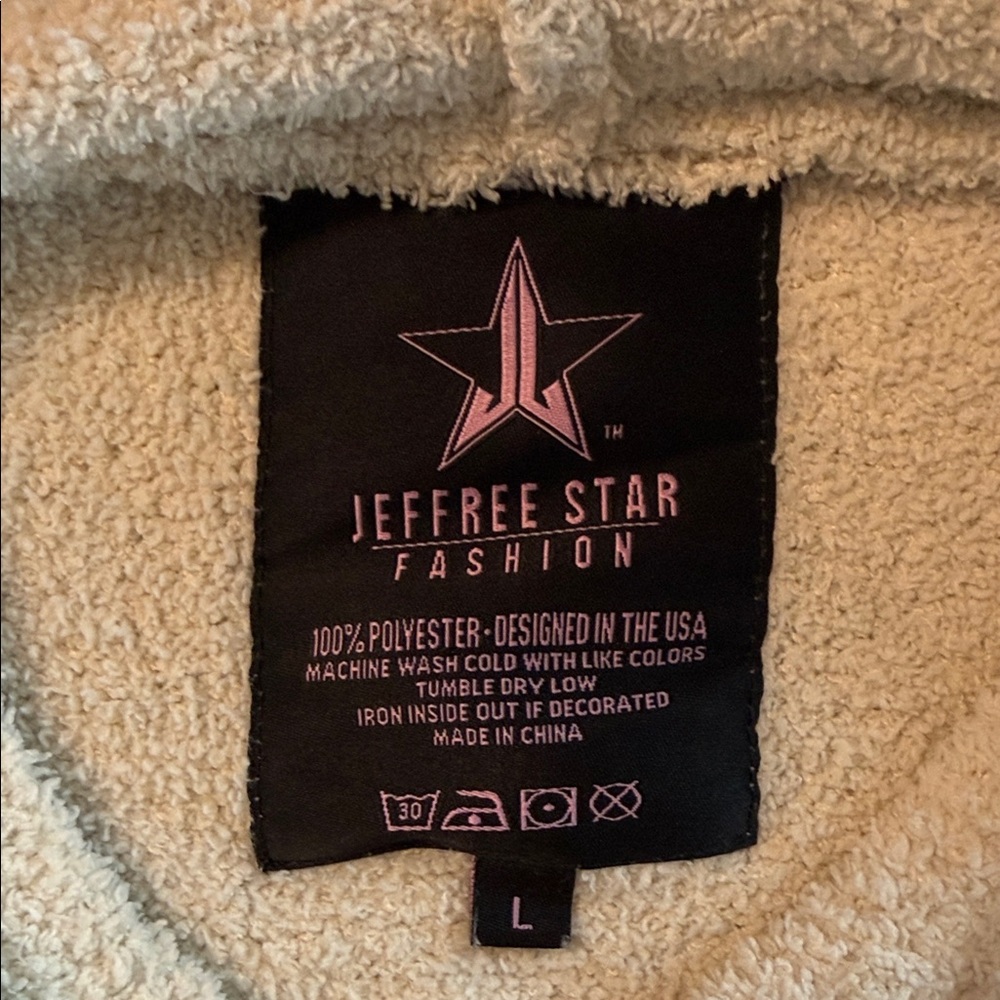 Jeffree Star Cream Hoodie with Star Logo - Picture 4 of 4